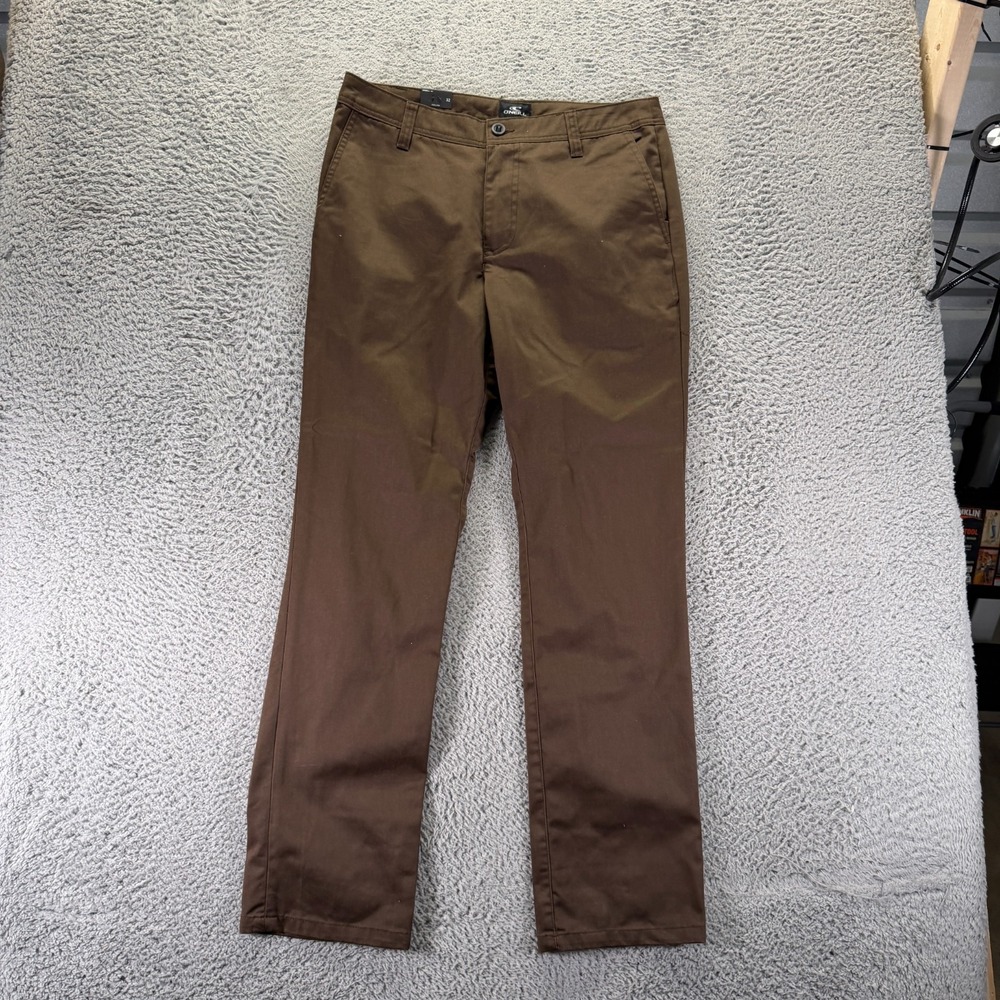 O'Neill Pant Mens 32x32 Brown Polyester Golf Straight Leg Sports Performance